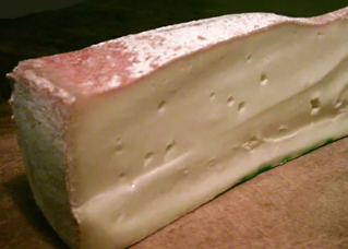 Wedge of Fontina cheese
