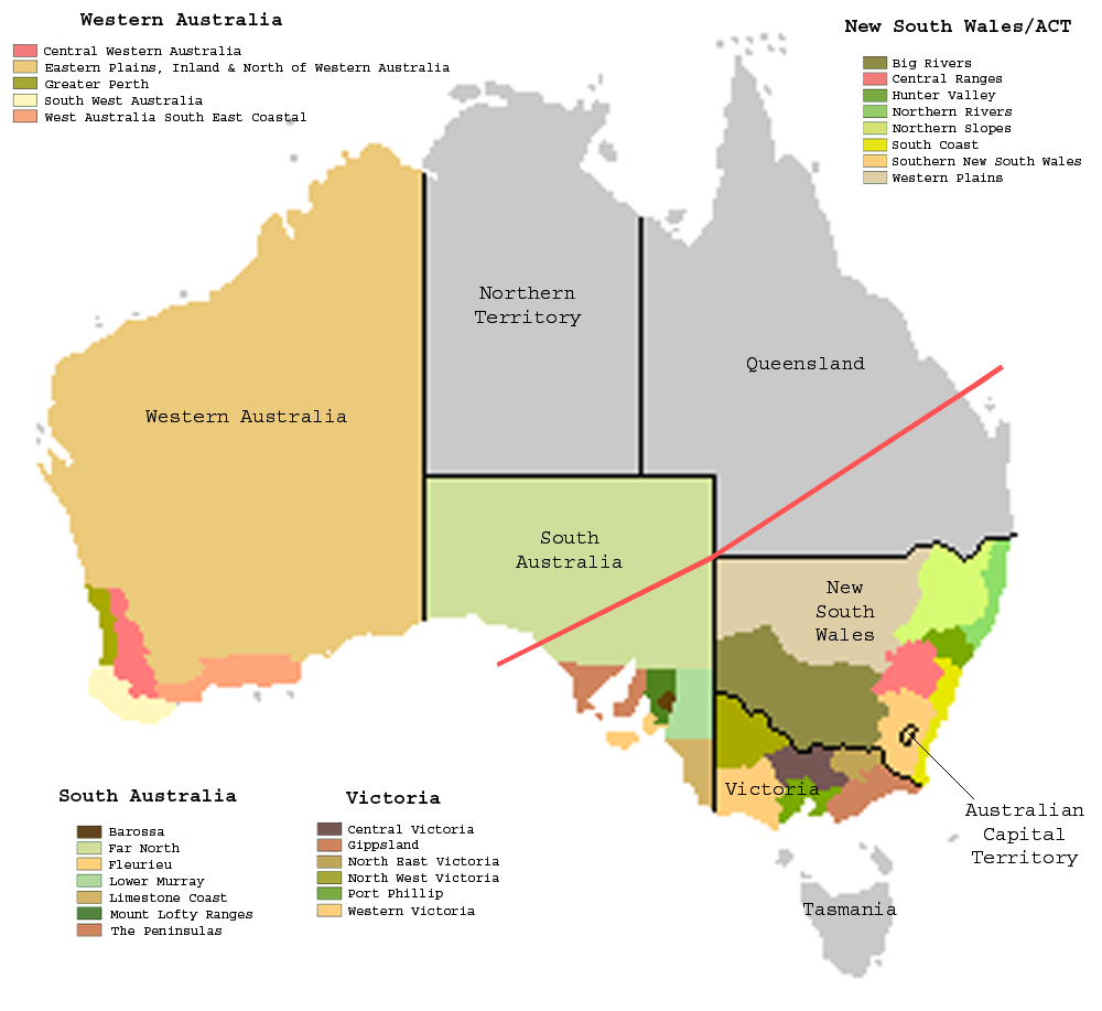 Map of Western Australia
