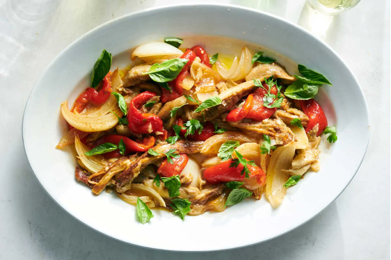 a plate full of Escalivada