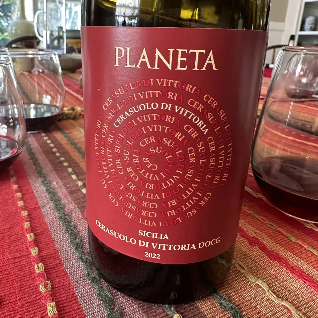 Planeta bottle of wine