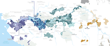 Loire region map