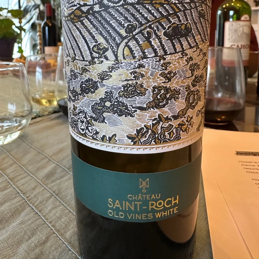 Chateau Saint Roch Old Vines - White bottle of wine