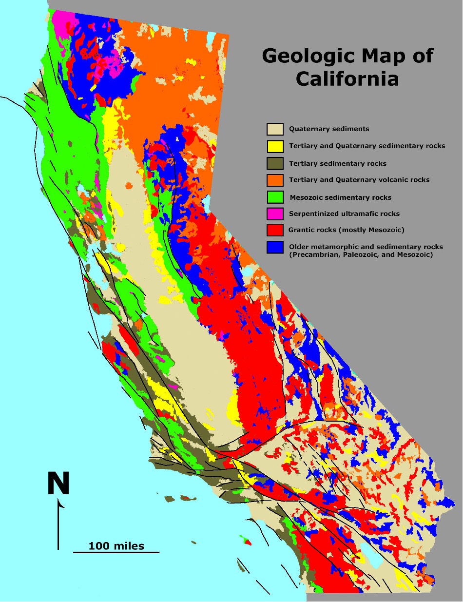 Map of California Geology