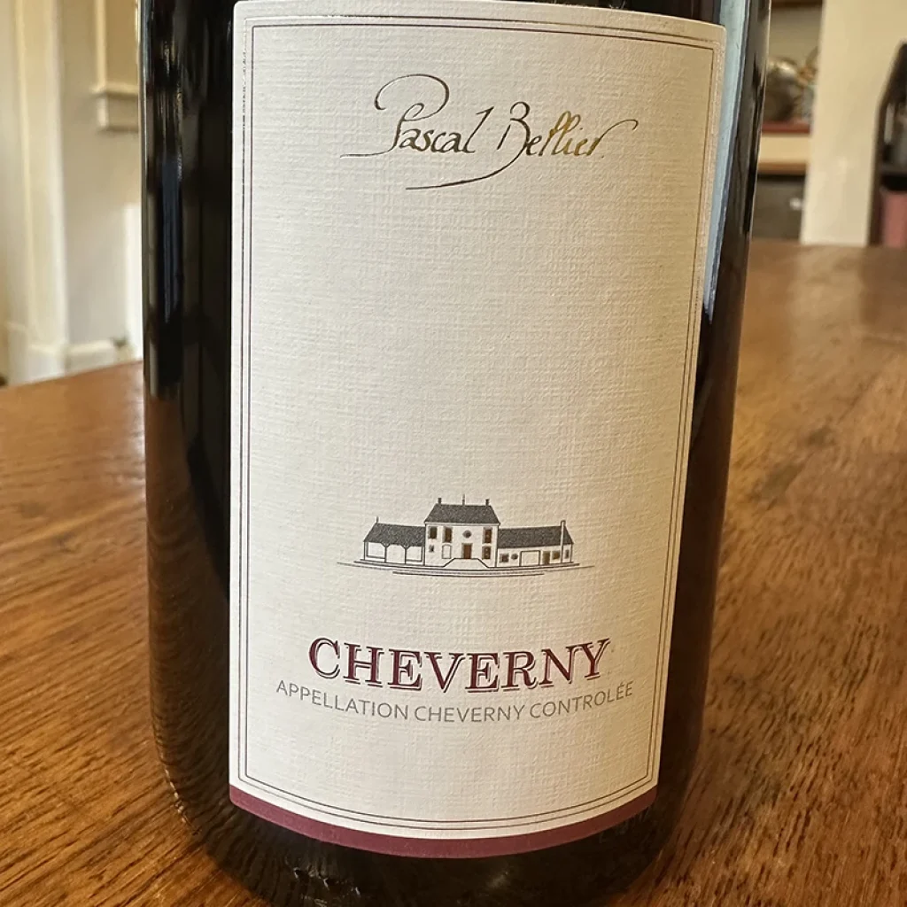 Bottle of pascal Bellieer cheverny wine